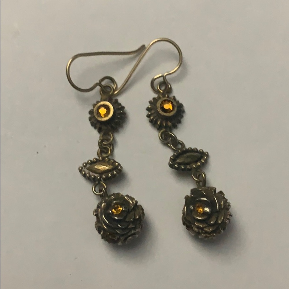 Vintage Look Sun And Moon Earrings - image 3